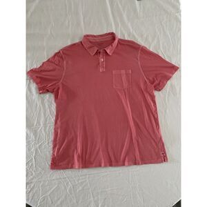 Vinyard Vines Polo Shirt Men's XL Pink Solid Short‎ Sleeve Island Polo EUC